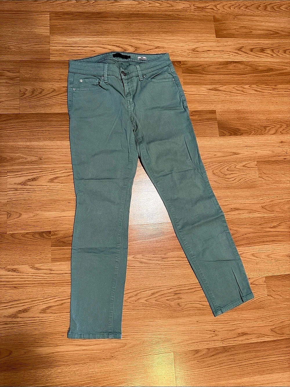 Level 99 Skinny Pants in Green Size 27